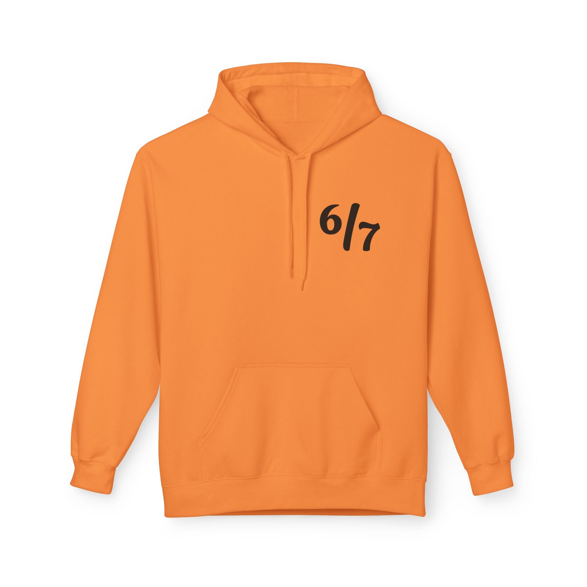 SIX SEVEN Hoodie - "6/7" Minimal Logo Hoodie with Open Hands "SIX SEVEN" Back Design